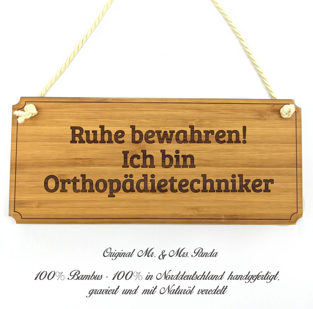 Türschild Classic Schild Orthopädietechniker Dekoschild, Schild, Wanddeko, Werbeschild, Holzschild, Reklameschild, Türschild, Küchenschild, Wandschild, Holztafel, Motivschild, Spruchschild, Landhaus, Shabby, graviert