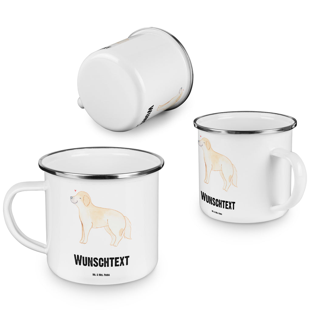 Personalisierte Emaille Tasse Golden Retriever Lebensretter Emaille Tasse personalisiert, Emaille Tasse mit Namen, Campingtasse personalisiert, Namenstasse, Campingtasse bedrucken, Campinggeschirr personalsisert, tasse mit namen, personalisierte tassen, personalisierte tasse, tasse selbst gestalten, tasse bedrucken, tassen bedrucken, Hund, Hunderasse, Rassehund, Hundebesitzer, Geschenk, Tierfreund, Schenken, Welpe, Golden Retriever, Goldie Hund