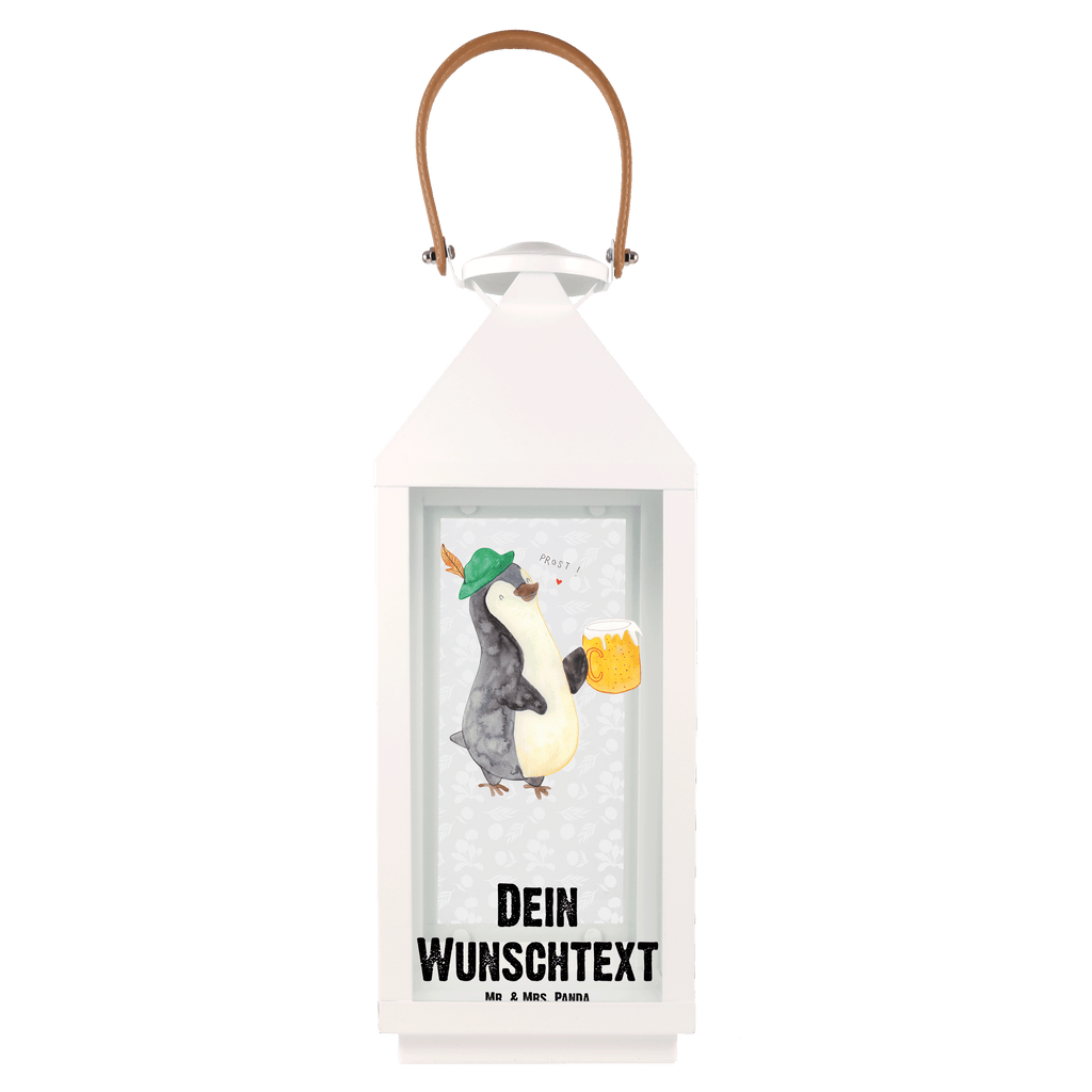 Personalisierte Deko Laterne Pinguin Bier Gartenlampe, Gartenleuchte, Gartendekoration, Gartenlicht, Laterne kleine Laternen, XXL Laternen, Laterne groß, Pinguin, Pinguine, Bier, Oktoberfest