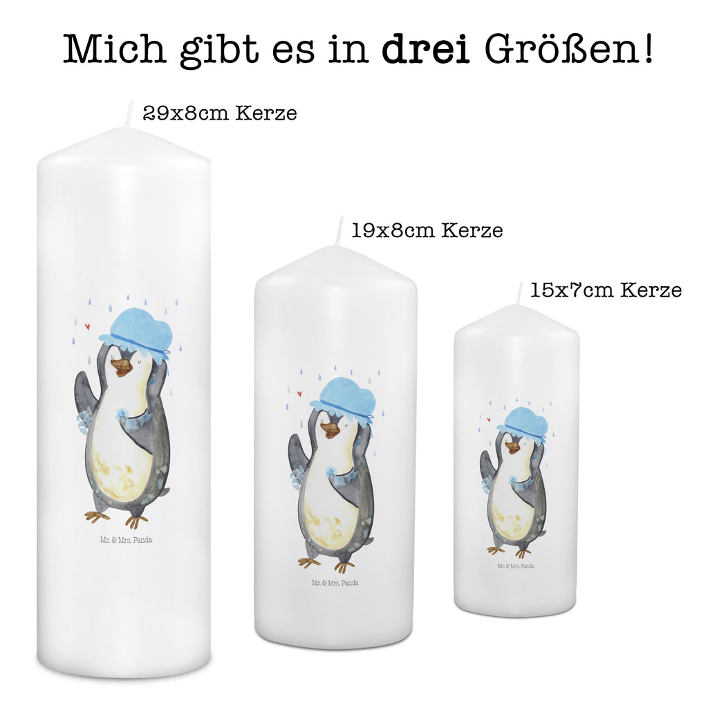 Kerze Pinguin duscht Kerze, Taufkerze, Kommunionskerze, Geburtstagskerze, Geschenk Kerze, Taufgeschenk Kerze, Kerze mit Druck, Besondere Kerze, Geschenkidee Kerze, Kerze für Kommunion, Geburtstag Kerze, Kommunion Kerze, Pinguin, Pinguine, Dusche, duschen, Lebensmotto, Motivation, Neustart, Neuanfang, glücklich sein