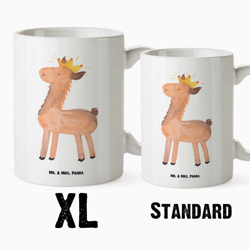 XL Tasse Lama König XL Tasse, Große Tasse, Grosse Kaffeetasse, XL Becher, XL Teetasse, spülmaschinenfest, Jumbo Tasse, Groß, Lama, Alpaka, Lamas, König, Königin, Freundin, Mama, Papa, Büro Kollege, Kollegin, Chef, Vorgesetzter, Abi, Abitur