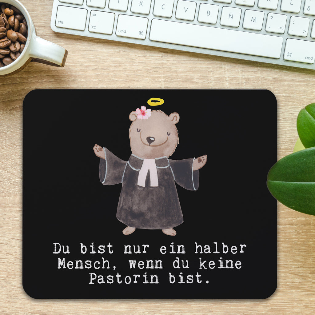 Mauspad Pastorin mit Herz Mousepad, Computer zubehör, Büroausstattung, PC Zubehör, Arbeitszimmer, Mauspad, Einzigartiges Mauspad, Designer Mauspad, Mausunterlage, Mauspad Büro, Beruf, Ausbildung, Jubiläum, Abschied, Rente, Kollege, Kollegin, Geschenk, Schenken, Arbeitskollege, Mitarbeiter, Firma, Danke, Dankeschön, Pastorin, Dienerin Gottes<br />Geistliche, Pfarrerin, Predigerin<br />Priesterin, Theologin, Kirche