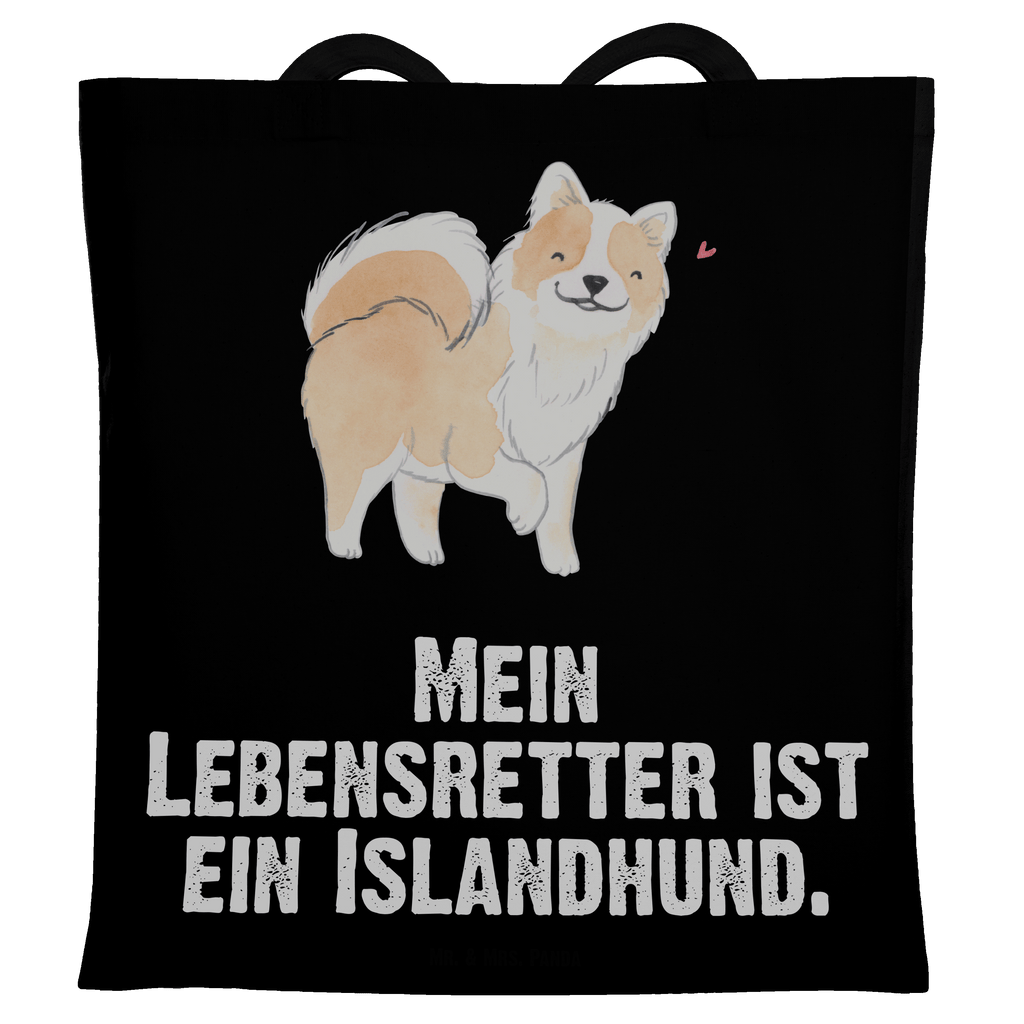 Tragetasche Islandhund Lebensretter Beuteltasche, Beutel, Einkaufstasche, Jutebeutel, Stoffbeutel, Tasche, Shopper, Umhängetasche, Strandtasche, Schultertasche, Stofftasche, Tragetasche, Badetasche, Jutetasche, Einkaufstüte, Laptoptasche, Hund, Hunderasse, Rassehund, Hundebesitzer, Geschenk, Tierfreund, Schenken, Welpe, Islandhund, isländischer Schäferhund