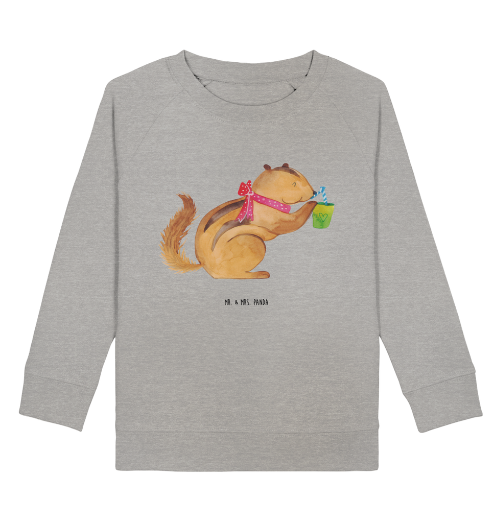 Organic Kinder Pullover Eichhörnchen Smoothie Kinder Pullover, Kinder Sweatshirt, Jungen, Mädchen, Tiermotive, Gute Laune, lustige Sprüche, Tiere, Green Smoothies, Diät, Abnehmen, Streifenhörnchen, Eichhörnchen