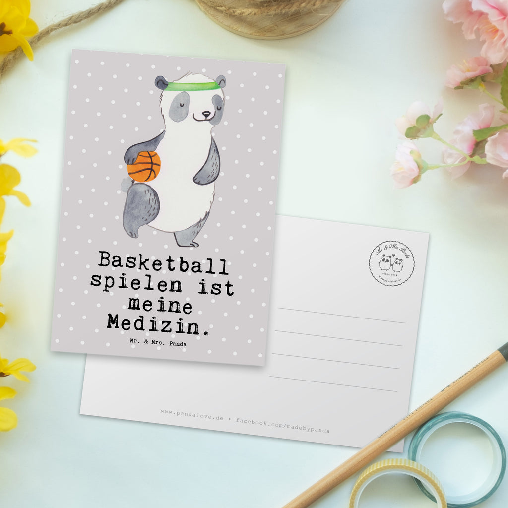 Postkarte Panda Basketball Medizin Postkarte, Karte, Geschenkkarte, Grußkarte, Einladung, Ansichtskarte, Geburtstagskarte, Einladungskarte, Dankeskarte, Ansichtskarten, Einladung Geburtstag, Einladungskarten Geburtstag, Geschenk, Sport, Sportart, Hobby, Schenken, Danke, Dankeschön, Auszeichnung, Gewinn, Sportler, Basketball, Basketball Verein, Basketball Verband, Basketballplatz