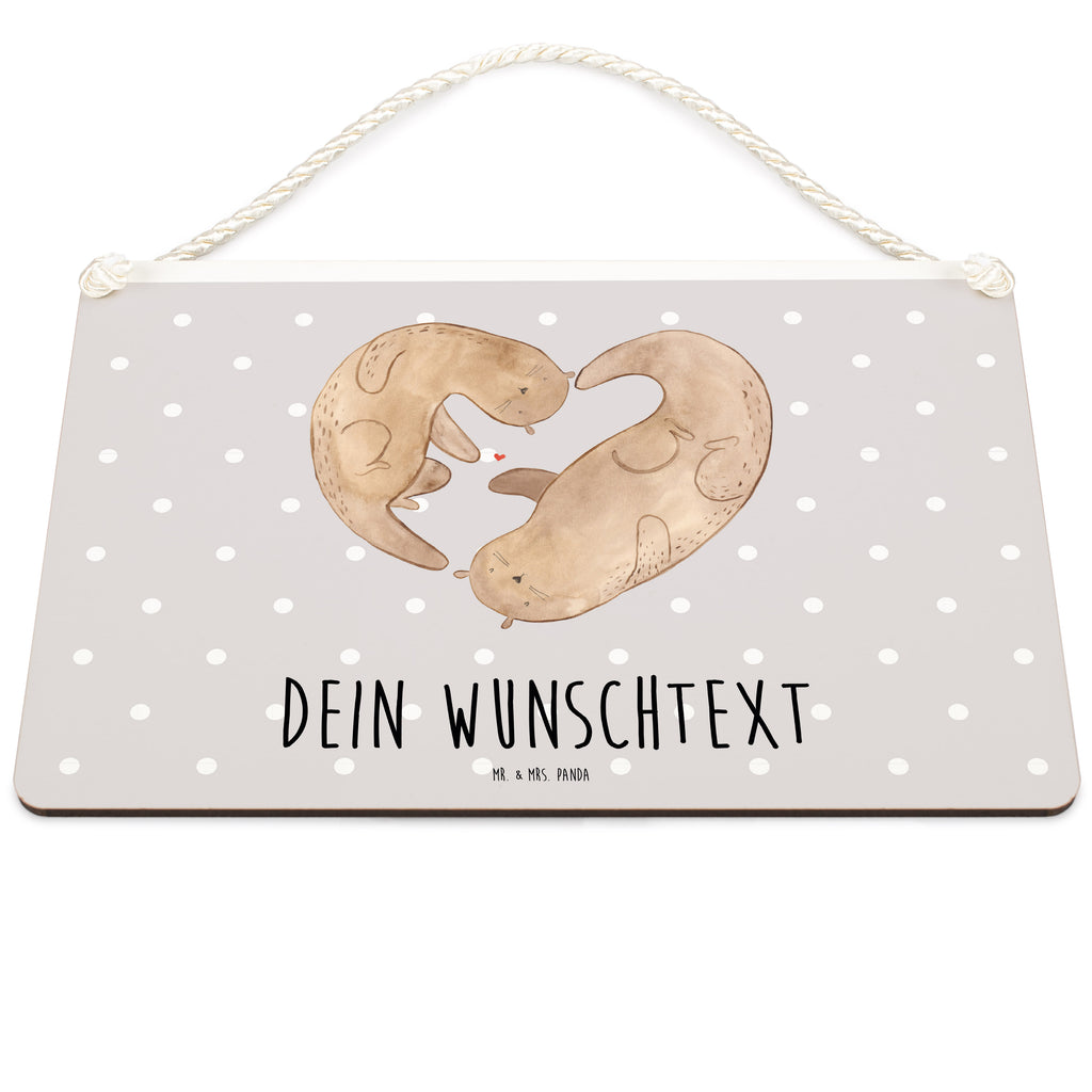 Personalisiertes Deko Schild Otter Herz Dekoschild, Deko Schild, Schild, Tür Schild, Türschild, Holzschild, Wandschild, Wanddeko, Otter, Fischotter, Seeotter, Liebe, Herz, Liebesbeweis, Liebesgeschenk, Bessere Hälfte, Love you, Jahrestag, Hochzeitstag, Verlobung, gemeinsames Leben