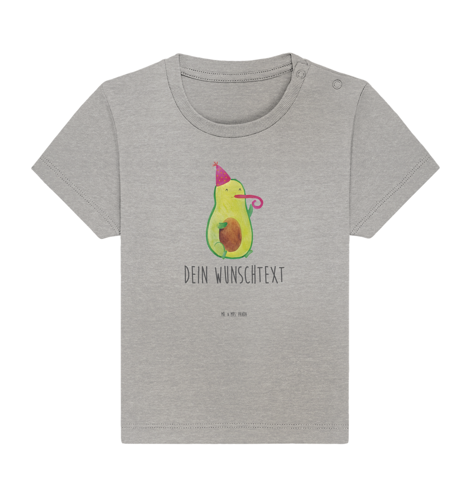 Personalisiertes Baby Shirt Avocado Feier Personalisiertes Baby T-Shirt, Personalisiertes Jungen Baby T-Shirt, Personalisiertes Mädchen Baby T-Shirt, Personalisiertes Shirt, Avocado, Veggie, Vegan, Gesund, Party, Feierlichkeit, Feier, Fete, Geburtstag, Gute Laune, Tröte