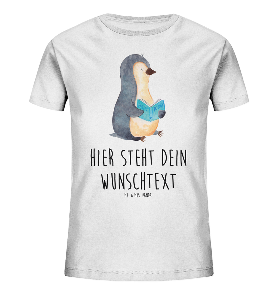 Personalisiertes Kinder T-Shirt Pinguin Buch Personalisiertes Kinder T-Shirt, Pinguin, Pinguine, Buch, Lesen, Bücherwurm, Nichtstun, Faulenzen, Ferien, Urlaub, Freizeit