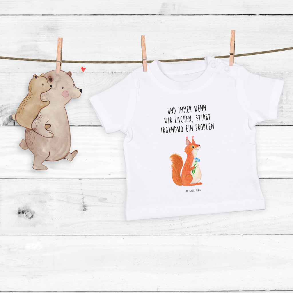 Organic Baby Shirt Eichhörnchen Blume Baby T-Shirt, Jungen Baby T-Shirt, Mädchen Baby T-Shirt, Shirt, Tiermotive, Gute Laune, lustige Sprüche, Tiere, Eichhörnchen, Eichhorn, Spruch positiv, Lachen, Spaß, Motivation Sprüche, Motivation Bilder, glücklich Spruch, Spruch Deko