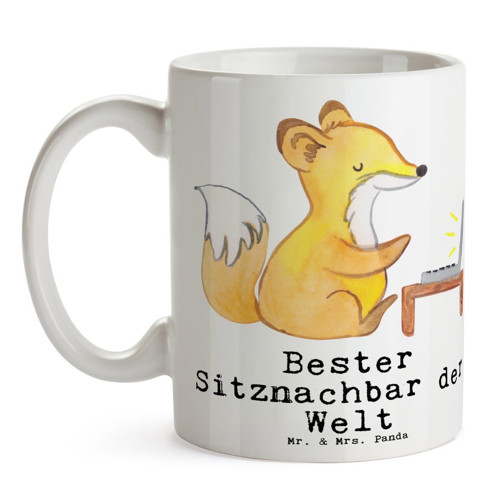 Tasse Fuchs Bester Sitznachbar der Welt Tasse, Kaffeetasse, Teetasse, Becher, Kaffeebecher, Teebecher, Keramiktasse, Porzellantasse, Büro Tasse, Geschenk Tasse, Tasse Sprüche, Tasse Motive, Kaffeetassen, Tasse bedrucken, Designer Tasse, Cappuccino Tassen, Schöne Teetassen, für, Dankeschön, Geschenk, Schenken, Geburtstag, Geburtstagsgeschenk, Geschenkidee, Danke, Bedanken, Mitbringsel, Freude machen, Geschenktipp, Sitznachbar, Stuhlnachbar, Nachbar, Uni, Universität, Seminar, Kommilitone, Tischnachbar, Schule, Mitschüler, Mitstudent, Hochschule