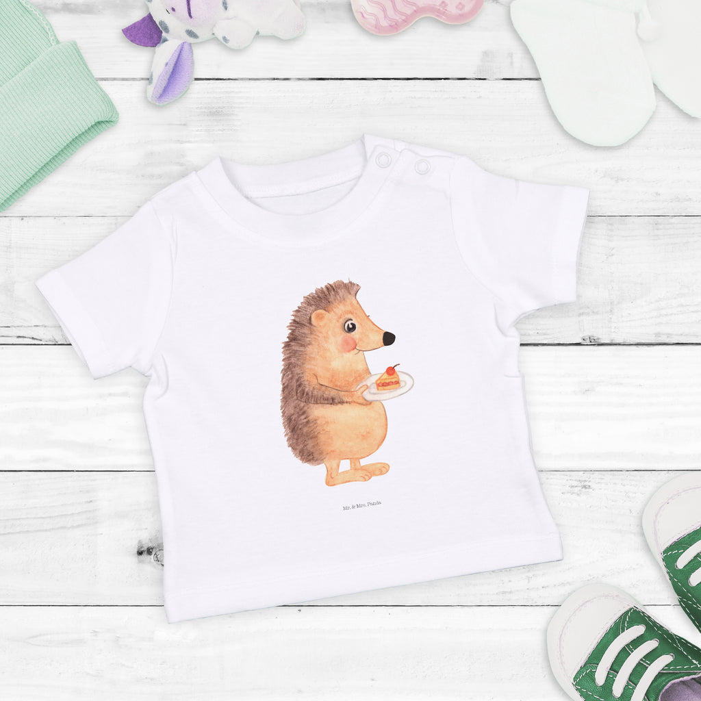 Organic Baby Shirt Igel Kuchenstück Baby T-Shirt, Jungen Baby T-Shirt, Mädchen Baby T-Shirt, Shirt, Tiermotive, Gute Laune, lustige Sprüche, Tiere, Igel, Essen Spruch, Kuchen, Backen Geschenk, Kuchen backen, Einladung Party, Geburtstagskuchen, Torte