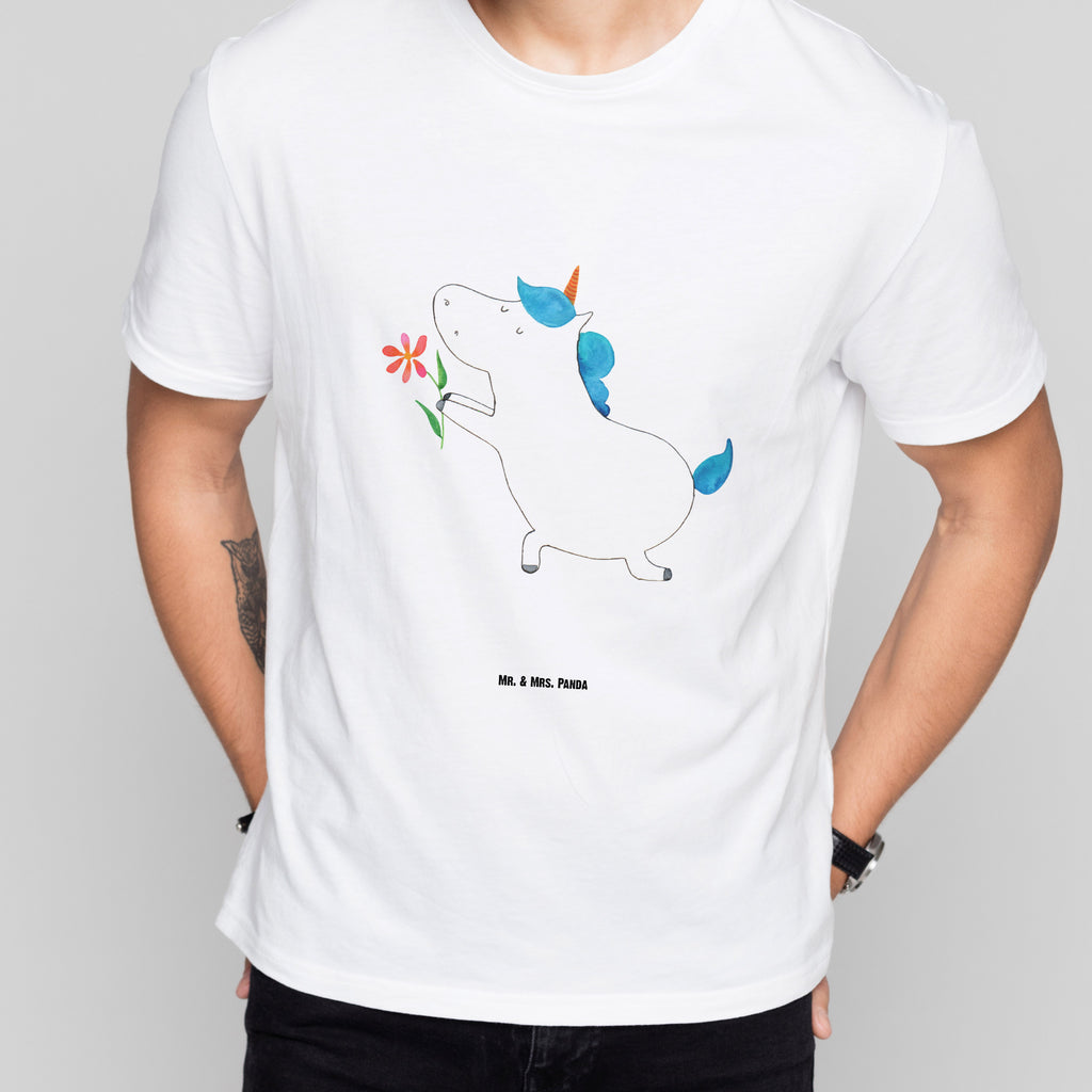 T-Shirt Standard Einhorn Blume T-Shirt, Shirt, Tshirt, Lustiges T-Shirt, T-Shirt mit Spruch, Party, Junggesellenabschied, Jubiläum, Geburstag, Herrn, Damen, Männer, Frauen, Schlafshirt, Nachthemd, Sprüche, Einhorn, Einhörner, Einhorn Deko, Pegasus, Unicorn, Liebe, Liebesbeweis, Antrag, Heiratsantrag, Verlobung, Ehepaar, Pärchen, Partner, Freund, Freundin, Ehe, heiraten