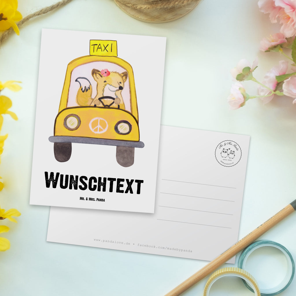 Personalisierte Postkarte Taxifahrerin mit Herz Postkarte mit Namen, Postkarte bedrucken, Postkarte mit Wunschtext, Postkarte personalisierbar, Geschenkkarte mit Namen, Grußkarte mit Namen, Karte mit Namen, Einladung mit Namen, Ansichtskarte mit Namen, Geschenkkarte mit Wunschtext, Grußkarte mit Wunschtext, Karte mit Wunschtext, Einladung mit Wunschtext, Ansichtskarte mit Wunschtext, Beruf, Ausbildung, Jubiläum, Abschied, Rente, Kollege, Kollegin, Geschenk, Schenken, Arbeitskollege, Mitarbeiter, Firma, Danke, Dankeschön