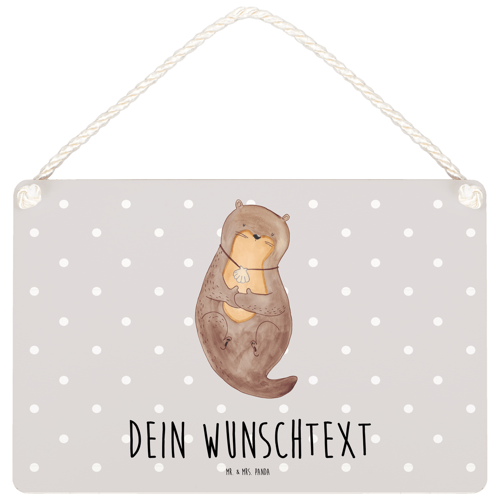 Personalisiertes Deko Schild Otter Muschel Dekoschild, Deko Schild, Schild, Tür Schild, Türschild, Holzschild, Wandschild, Wanddeko, Otter, Fischotter, Seeotter, Otterliebe, grübeln, träumen, Motivation, Tagträumen, Büro