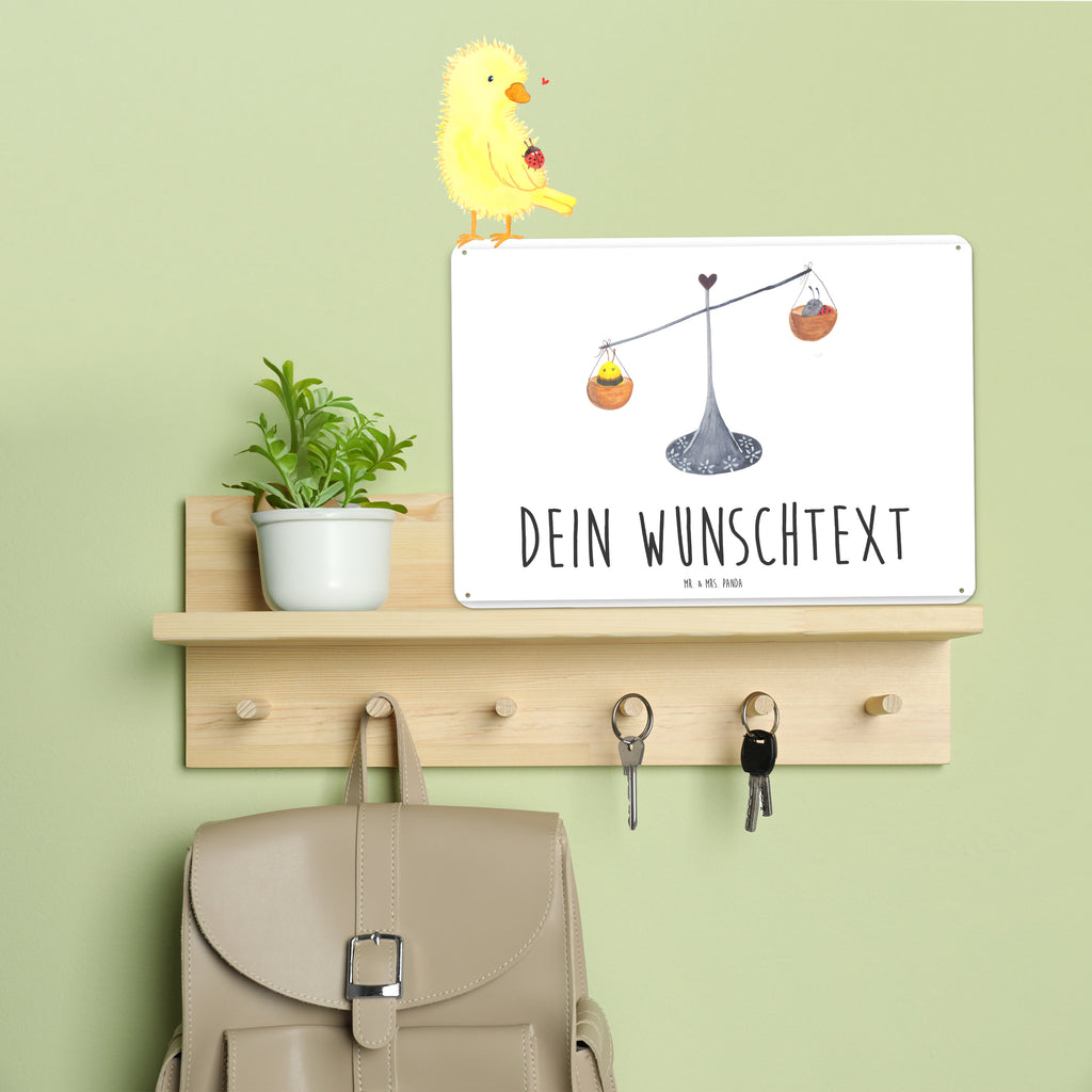 Personalisiertes Blechschild Sternzeichen Waage Blechschild, Metallschild, Geschenk Schild, Schild, Magnet-Metall-Schild, Deko Schild, Wandschild, Wand-Dekoration, Türschild, Tierkreiszeichen, Sternzeichen, Horoskop, Astrologie, Aszendent, Waage, Waage Geschenk, Waage Sternzeichen, Geschenk Oktober, Geschenk September, Geburtstag Oktober, Geburtstag September, Gleichgewicht, Marienkäfer, Hummel, Biene