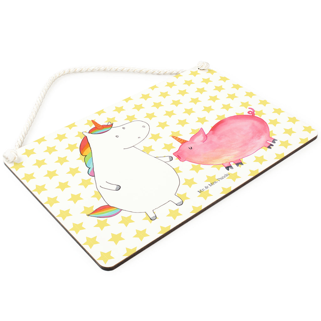 Deko Schild Einhorn + Schweinhorn Dekoschild, Deko Schild, Schild, Tür Schild, Türschild, Holzschild, Wandschild, Wanddeko, Einhorn, Einhörner, Einhorn Deko, Pegasus, Unicorn, Freundschaft, Schweinhorn, Schwein, Freundin, Schweinchen