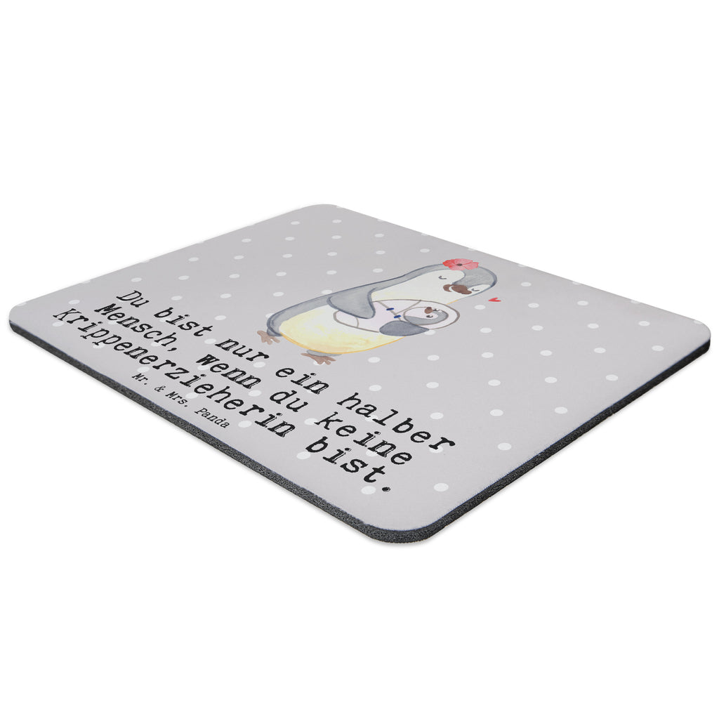 Mauspad Krippenerzieherin mit Herz Mousepad, Computer zubehör, Büroausstattung, PC Zubehör, Arbeitszimmer, Mauspad, Einzigartiges Mauspad, Designer Mauspad, Mausunterlage, Mauspad Büro, Beruf, Ausbildung, Jubiläum, Abschied, Rente, Kollege, Kollegin, Geschenk, Schenken, Arbeitskollege, Mitarbeiter, Firma, Danke, Dankeschön, Krippenerzieherin, Kindertagesstätte, KITA, Eröffnung, Erzieherin, Pädagogin