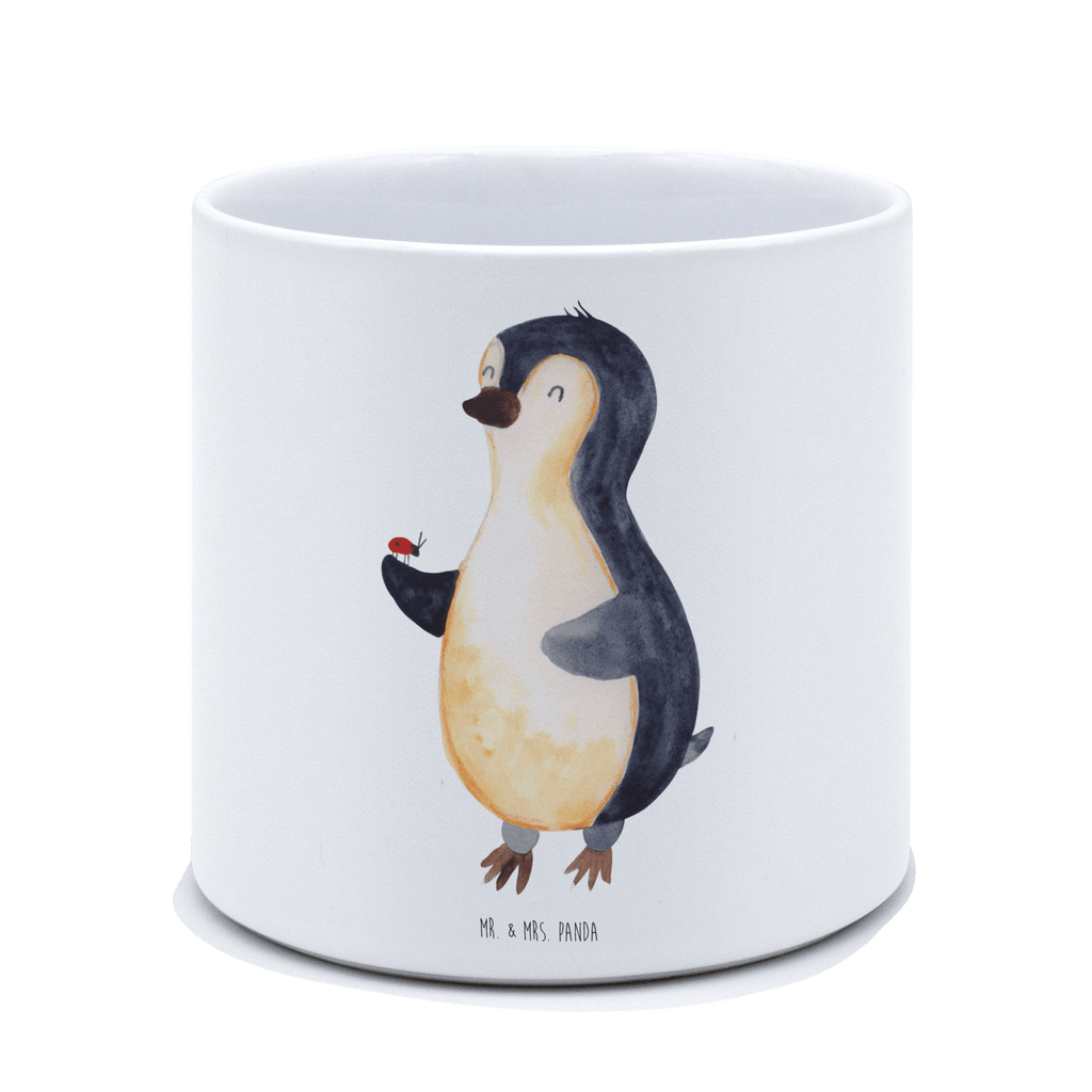 XL Blumentopf Pinguin Marienkäfer Bumentopf, Xl Blumentopf, Blumentopf Gross, Übertopf, Pflanztopf, Keramiktopf, Kräutertopf, Topf, Pflanzkübel, Blumenübertopf, Pinguin, Pinguine, Marienkäfer, Liebe, Wunder, Glück, Freude, Lebensfreude