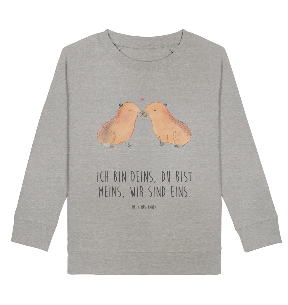 Organic Kinder Pullover Capybara Liebe Kinder Pullover, Kinder Sweatshirt, Jungen, Mädchen, Tiermotive, Gute Laune, lustige Sprüche, Tiere, Capybara, Liebe, verliebt, Paar, Jahrestag, Kuschel Capybaras, Tierliebe, Romantisches Geschenk, Handgezeichnet, Verschmolzen, Geschenkidee, Beziehung, Partnertiere, Ich bin deins, Du bist meins, Liebesspruch, Herzlich, Valentinstag, Ehejubiläum, Liebesbeweis