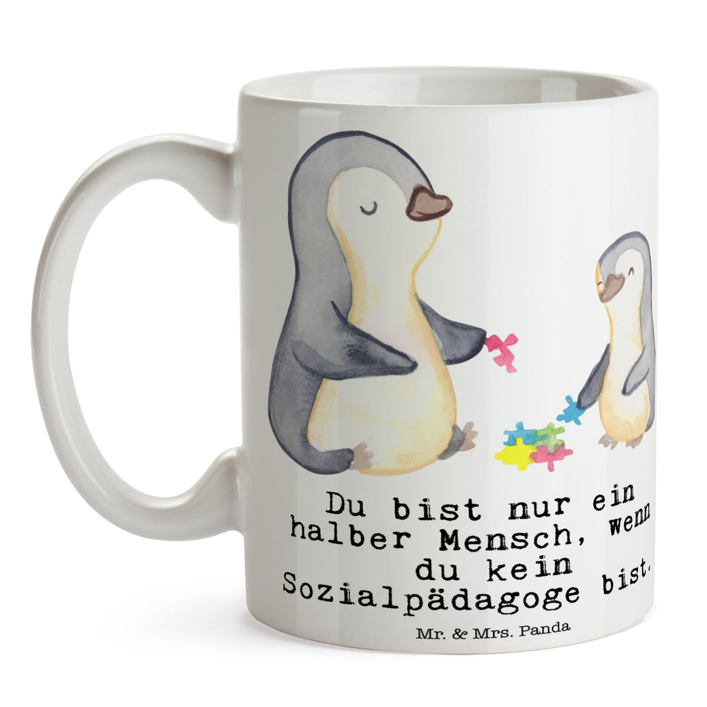 Tasse Sozialpädagoge mit Herz Tasse, Kaffeetasse, Teetasse, Becher, Kaffeebecher, Teebecher, Keramiktasse, Porzellantasse, Büro Tasse, Geschenk Tasse, Tasse Sprüche, Tasse Motive, Kaffeetassen, Tasse bedrucken, Designer Tasse, Cappuccino Tassen, Schöne Teetassen, Beruf, Ausbildung, Jubiläum, Abschied, Rente, Kollege, Kollegin, Geschenk, Schenken, Arbeitskollege, Mitarbeiter, Firma, Danke, Dankeschön