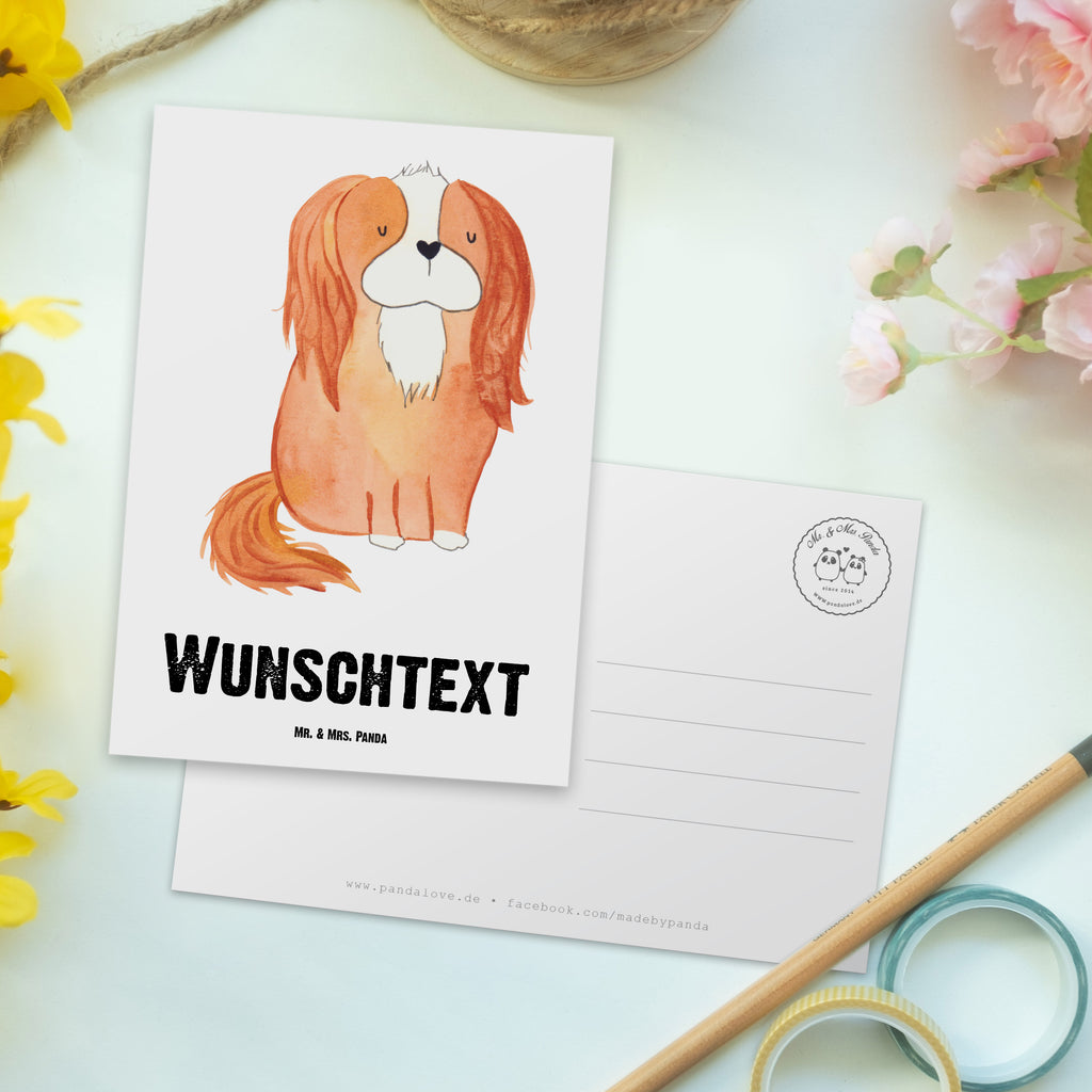 Personalisierte Postkarte Cavalier King Charles Spaniel Postkarte mit Namen, Postkarte bedrucken, Postkarte mit Wunschtext, Postkarte personalisierbar, Geschenkkarte mit Namen, Grußkarte mit Namen, Karte mit Namen, Einladung mit Namen, Ansichtskarte mit Namen, Geschenkkarte mit Wunschtext, Grußkarte mit Wunschtext, Karte mit Wunschtext, Einladung mit Wunschtext, Ansichtskarte mit Wunschtext, Hund, Hundemotiv, Haustier, Hunderasse, Tierliebhaber, Hundebesitzer, Sprüche, Cavalier King Charles Spaniel, Cockerspaniel, Spaniel, Spruch, schönster Hund