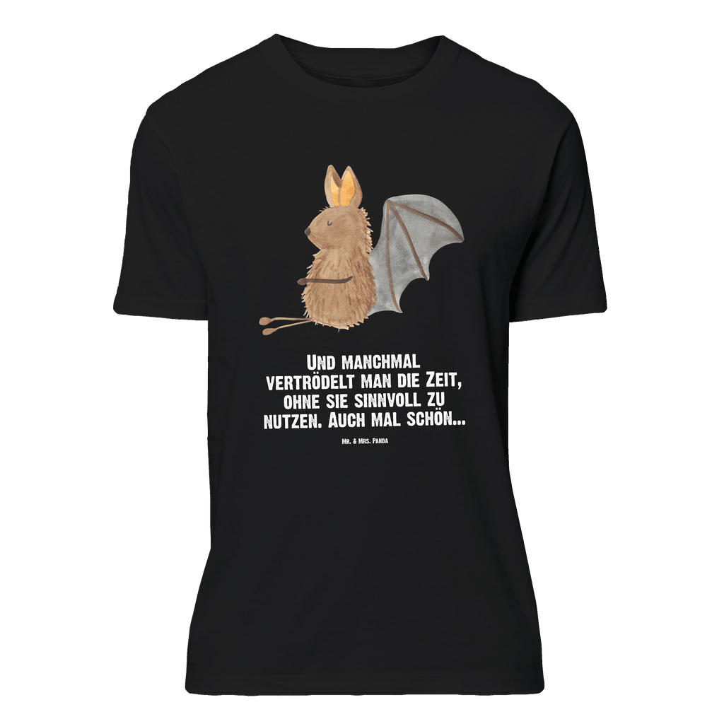 T-Shirt Standard Fledermaus Sitzen T-Shirt, Shirt, Tshirt, Lustiges T-Shirt, T-Shirt mit Spruch, Party, Junggesellenabschied, Jubiläum, Geburstag, Herrn, Damen, Männer, Frauen, Schlafshirt, Nachthemd, Sprüche, Tiermotive, Gute Laune, lustige Sprüche, Tiere, Fledermaus, Fledermäuse, Motivation, entspannen