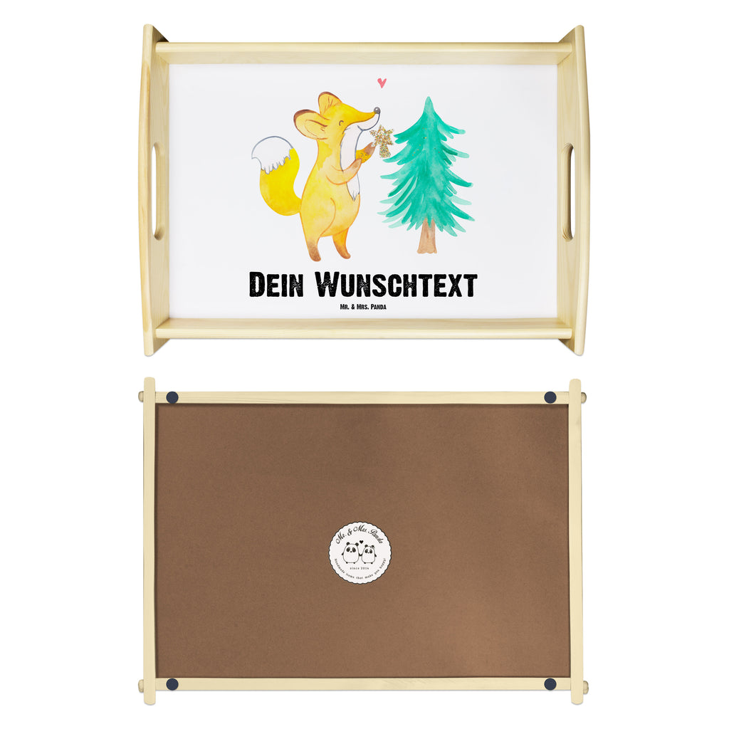 Personalisiertes Serviertablett Fuchs  Weihnachtsbaum Personalisiertes Serviertablett, Personalisiertes Tablett, Personalisiertes Holztablett, Personalisiertes Küchentablett, Personalisiertes Dekotablett, Personalisiertes Frühstückstablett, Serviertablett mit Namen, Tablett mit Namen, Winter, Weihnachten, Weihnachtsdeko, Nikolaus, Advent, Heiligabend, Wintermotiv, Weihnachtsmann, Weihnachtstage, Fuchs, Schlittschuh, Weihnachtszeit, Weihnachtsdekoration