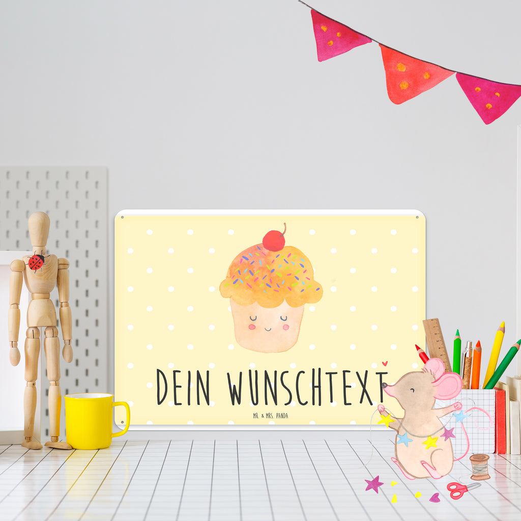 Personalisiertes Blechschild Cupcake Blechschild, Metallschild, Geschenk Schild, Schild, Magnet-Metall-Schild, Deko Schild, Wandschild, Wand-Dekoration, Türschild, Tiermotive, Gute Laune, lustige Sprüche, Tiere, Cupcakes, Muffin, Wunder, Küche Deko, Küche Spruch, Backen Geschenk, Geschenk Koch, Motivation Sprüche