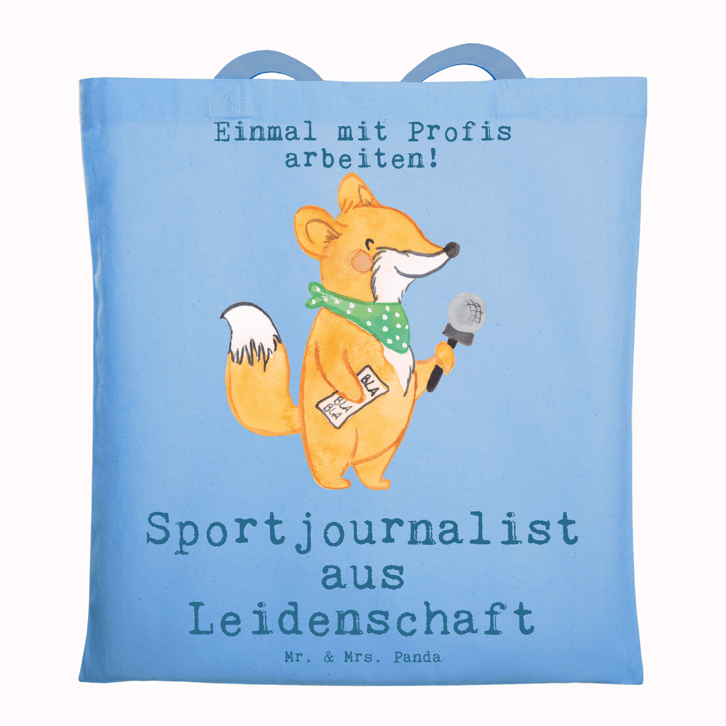 Tragetasche Sportjournalist aus Leidenschaft Beuteltasche, Beutel, Einkaufstasche, Jutebeutel, Stoffbeutel, Beruf, Ausbildung, Jubiläum, Abschied, Rente, Kollege, Kollegin, Geschenk, Schenken, Arbeitskollege, Mitarbeiter, Firma, Danke, Dankeschön, Sportjournalist, Journalist, Reporter, Redakteur, Pressebüro, Studium