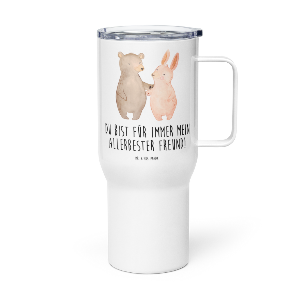 XXL Thermobecher Bär und Hase Umarmen Thermobecher, XL Thermobecher, Reisebecher, XL Reisetasse, Großer Thermobecher, Autobecher, Jumbo Becher, Liebe, Partner, Freund, Freundin, Ehemann, Ehefrau, Heiraten, Verlobung, Heiratsantrag, Liebesgeschenk, Jahrestag, Hocheitstag, Freunde, bester Freund, Hase, Bär, Bärchen, best friends