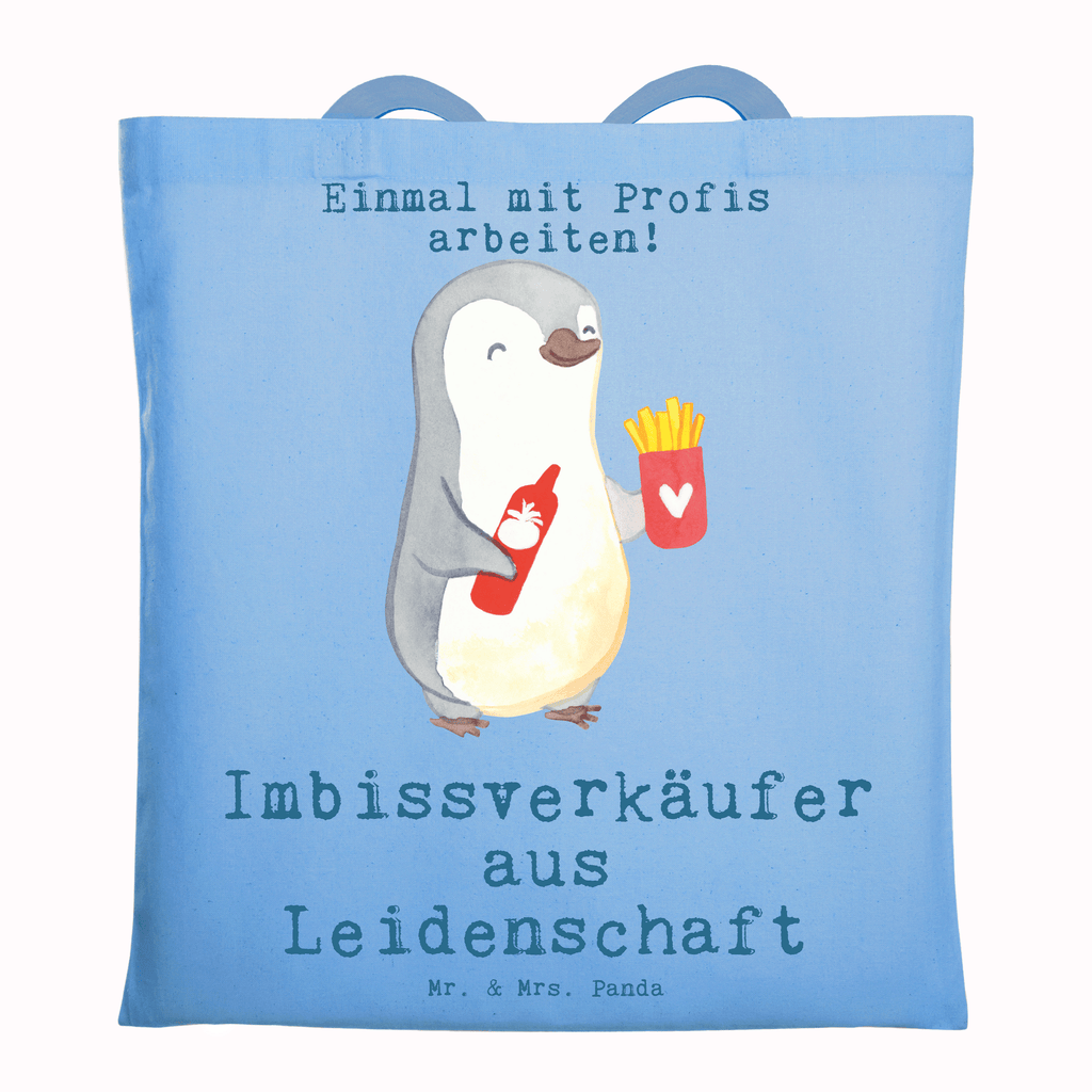 Tragetasche Imbissverkäufer aus Leidenschaft Beuteltasche, Beutel, Einkaufstasche, Jutebeutel, Stoffbeutel, Tasche, Shopper, Umhängetasche, Strandtasche, Schultertasche, Stofftasche, Tragetasche, Badetasche, Jutetasche, Einkaufstüte, Laptoptasche, Beruf, Ausbildung, Jubiläum, Abschied, Rente, Kollege, Kollegin, Geschenk, Schenken, Arbeitskollege, Mitarbeiter, Firma, Danke, Dankeschön, Imbissbesitzer, Imbissverkäufer, Pommesverkäufer, Pommesliebe