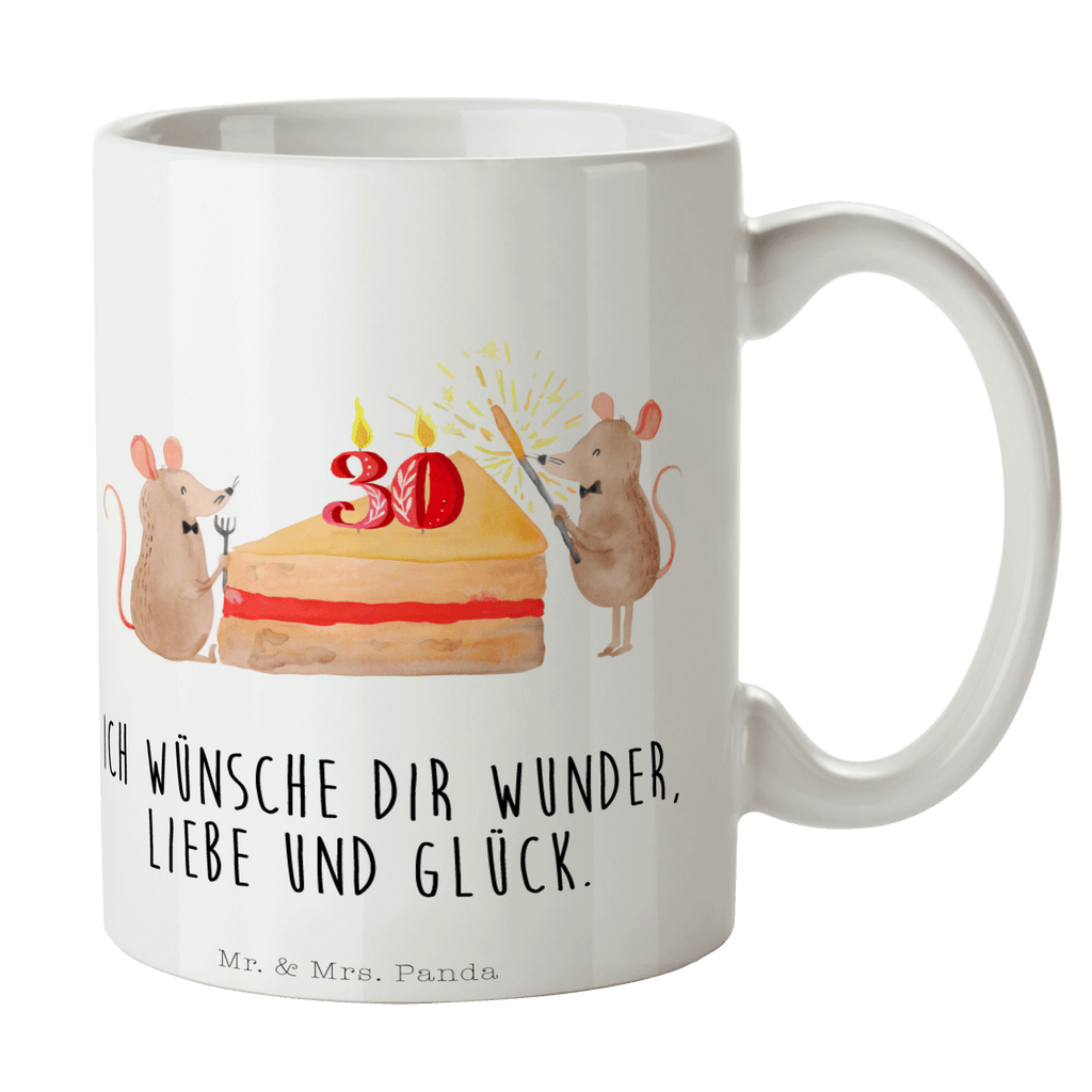 Tasse 30. Geburtstag Mäuse Kuchen Tasse, Kaffeetasse, Teetasse, Becher, Kaffeebecher, Teebecher, Keramiktasse, Porzellantasse, Büro Tasse, Geschenk Tasse, Tasse Sprüche, Tasse Motive, Kaffeetassen, Tasse bedrucken, Designer Tasse, Cappuccino Tassen, Schöne Teetassen, Geburtstag, Geburtstagsgeschenk, Geschenk, Maus, Geburtstage, Happy Birthday, Geburtstagsfeier