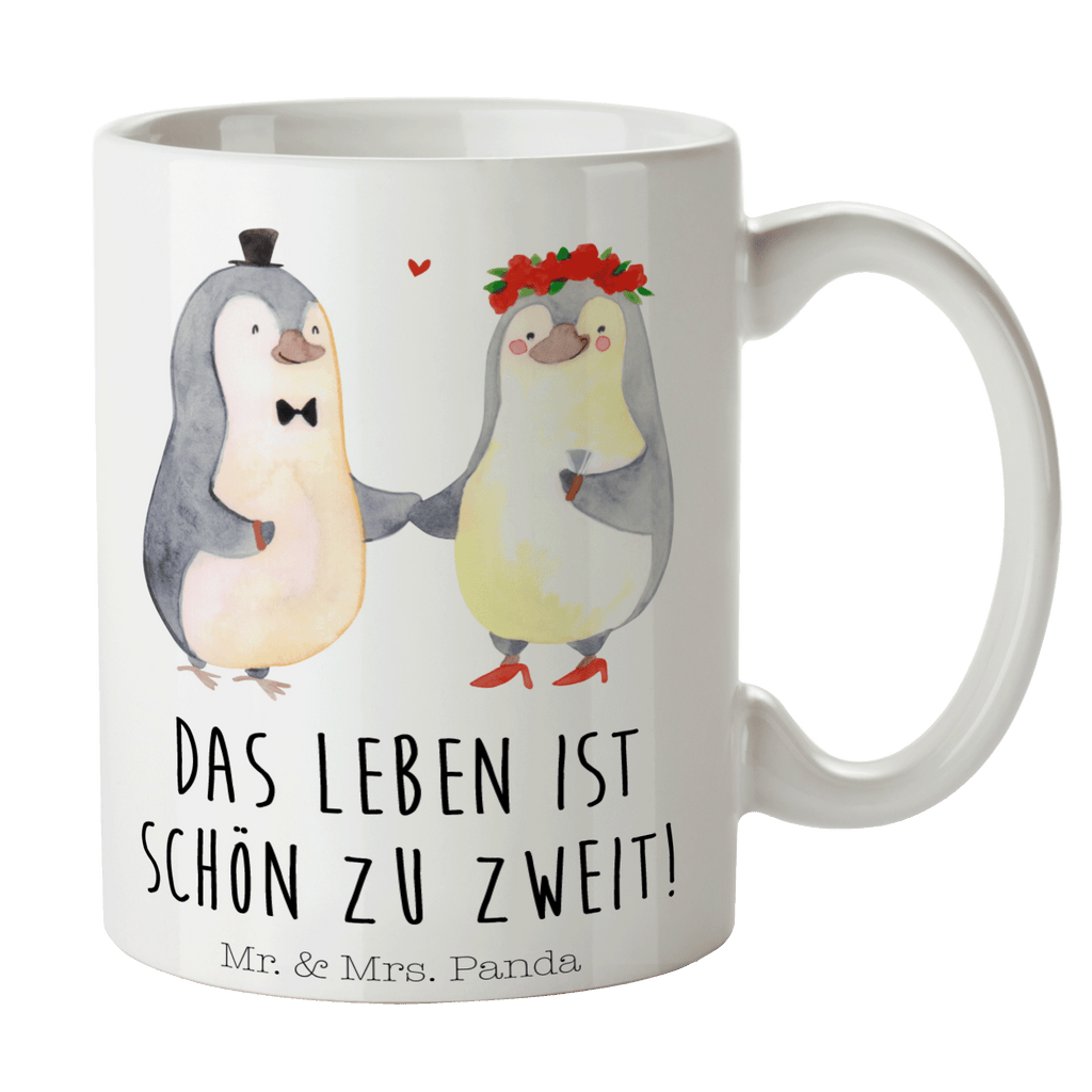 Tasse Pinguin Heirat Tasse, Kaffeetasse, Teetasse, Becher, Kaffeebecher, Teebecher, Keramiktasse, Porzellantasse, Büro Tasse, Geschenk Tasse, Tasse Sprüche, Tasse Motive, Liebe, Partner, Freund, Freundin, Ehemann, Ehefrau, Heiraten, Verlobung, Heiratsantrag, Liebesgeschenk, Jahrestag, Hocheitstag