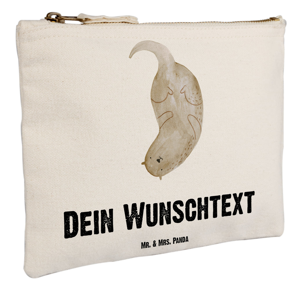 Personalisierte Schminktasche Otter kopfüber Personalisierte Schminktasche, Personalisierte Kosmetiktasche, Personalisierter Kosmetikbeutel, Personalisiertes Stiftemäppchen, Personalisiertes Etui, Personalisierte Federmappe, Personalisierte Makeup Bag, Personalisiertes Schminketui, Personalisiertes Kosmetiketui, Personalisiertes Schlamperetui, Schminktasche mit Namen, Kosmetiktasche mit Namen, Kosmetikbeutel mit Namen, Stiftemäppchen mit Namen, Etui mit Namen, Federmappe mit Namen, Makeup Bg  mit Namen, Schminketui mit Namen, Kosmetiketui mit Namen, Schlamperetui mit Namen, Schminktasche personalisieren, Schminktasche bedrucken, Schminktasche selbst gestalten, Otter, Fischotter, Seeotter, Otter Seeotter See Otter