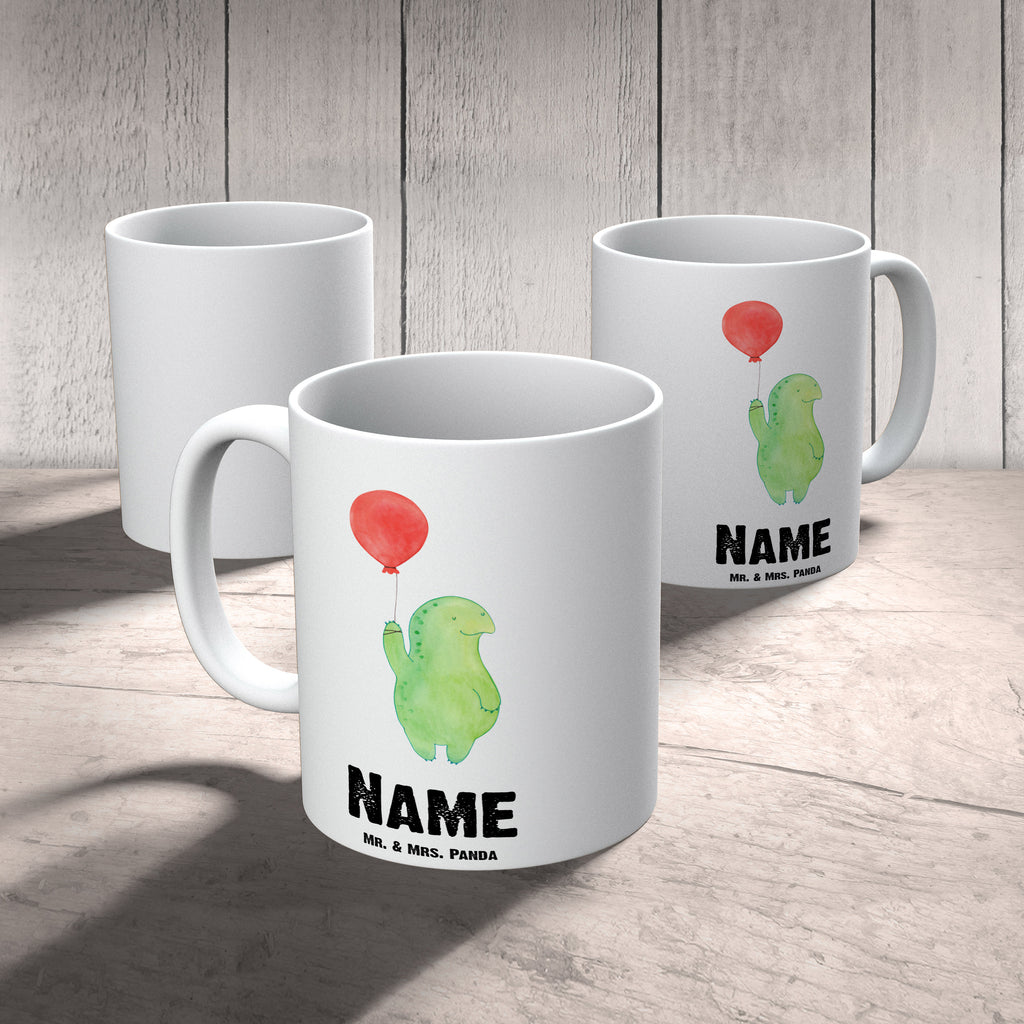 Personalisierte Tasse Schildkröte Luftballon Personalisierte Tasse, Namenstasse, Wunschname, Personalisiert, Tasse, Namen, Drucken, Tasse mit Namen, Schildkröte, Schildkröten, Mutausbruch, Motivation, Motivationsspruch