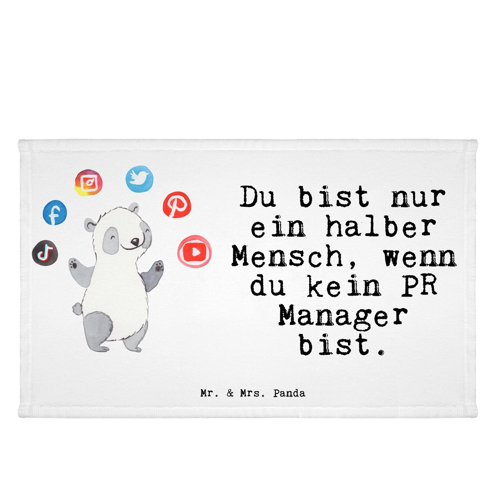 Handtuch PR Manager mit Herz Gästetuch, Reisehandtuch, Sport Handtuch, Frottier, Kinder Handtuch, Beruf, Ausbildung, Jubiläum, Abschied, Rente, Kollege, Kollegin, Geschenk, Schenken, Arbeitskollege, Mitarbeiter, Firma, Danke, Dankeschön