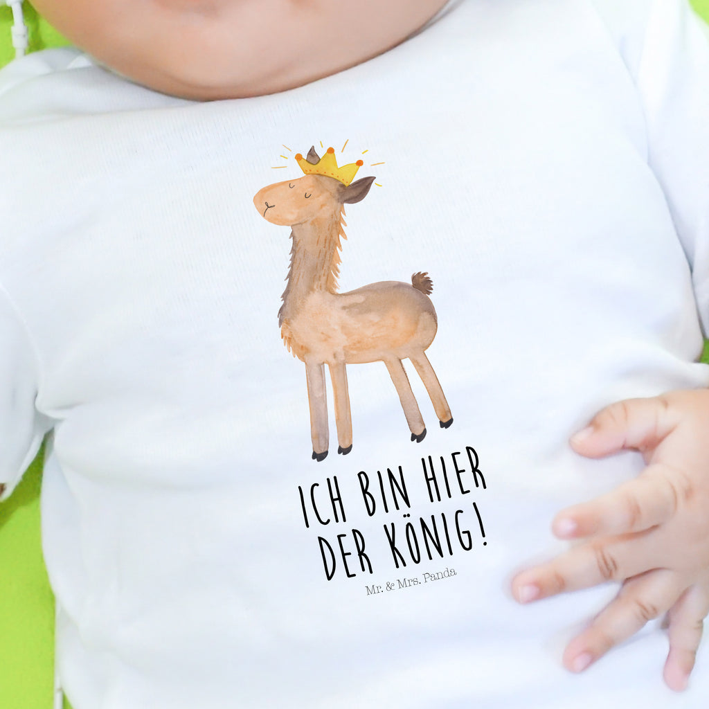 Organic Baby Shirt Lama König Baby T-Shirt, Jungen Baby T-Shirt, Mädchen Baby T-Shirt, Shirt, Lama, Alpaka, Lamas, König, Königin, Freundin, Mama, Papa, Büro Kollege, Kollegin, Chef, Vorgesetzter, Abi, Abitur