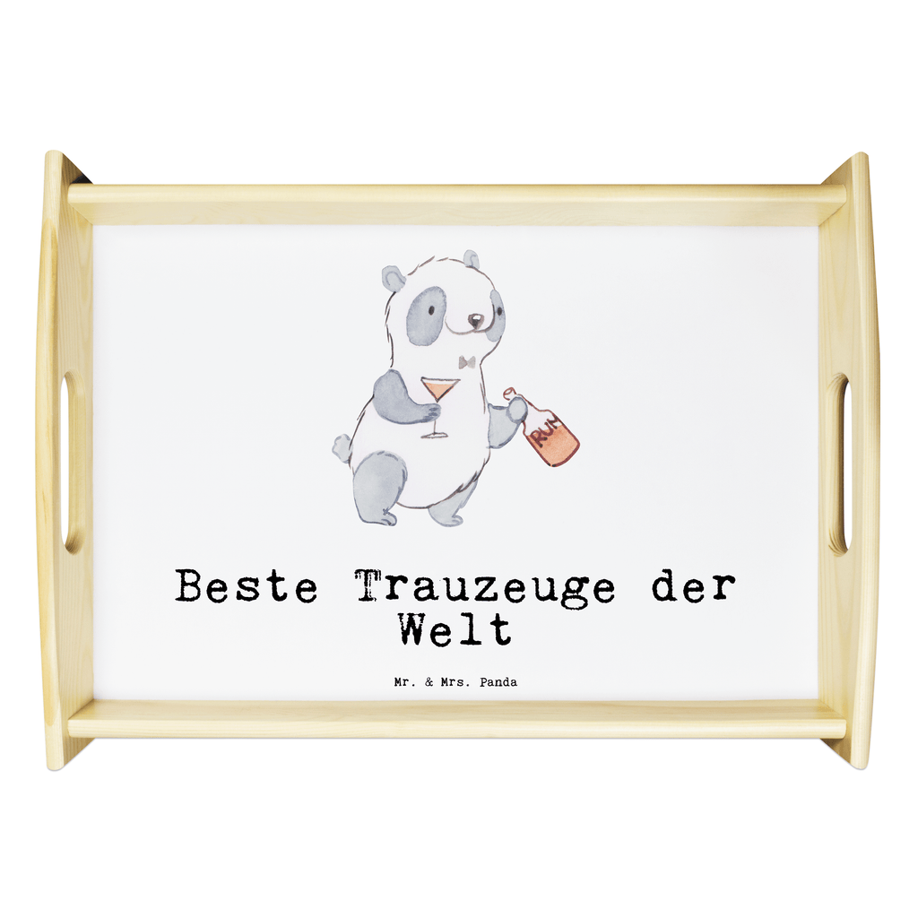 Serviertablett Panda Bester Trauzeuge der Welt Serviertablett, Tablett, Holztablett, Küchentablett, Dekotablett, Frühstückstablett, für, Dankeschön, Geschenk, Schenken, Geburtstag, Geburtstagsgeschenk, Geschenkidee, Danke, Bedanken, Mitbringsel, Freude machen, Geschenktipp, Trauzeugen, Trauzeuge, Trauhzeugen, Hochzeit, Heirat, JGA, Trauung, Kirche, Standesamt, Braut, Bräutigam