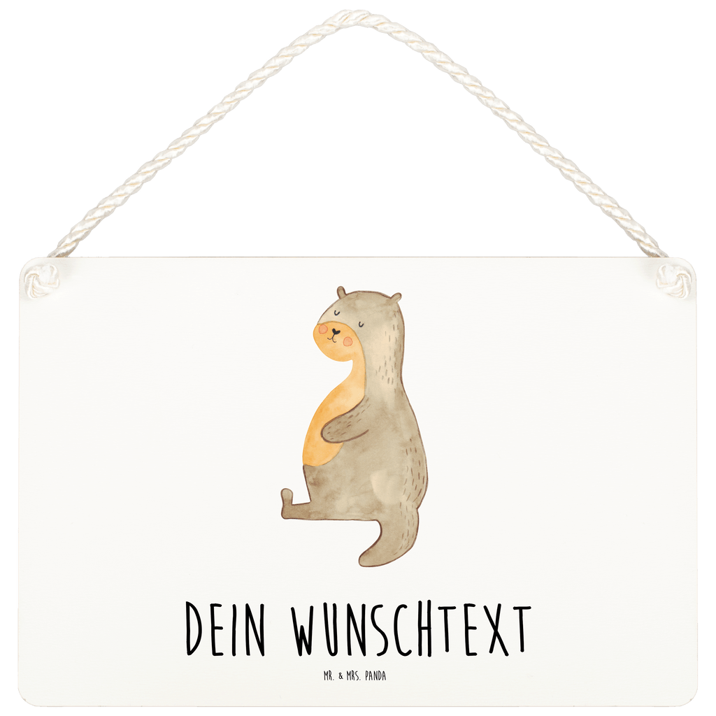 Personalisiertes Deko Schild Otter Bauch Dekoschild, Deko Schild, Schild, Tür Schild, Türschild, Holzschild, Wandschild, Wanddeko, Otter, Fischotter, Seeotter, Otter Seeotter See Otter