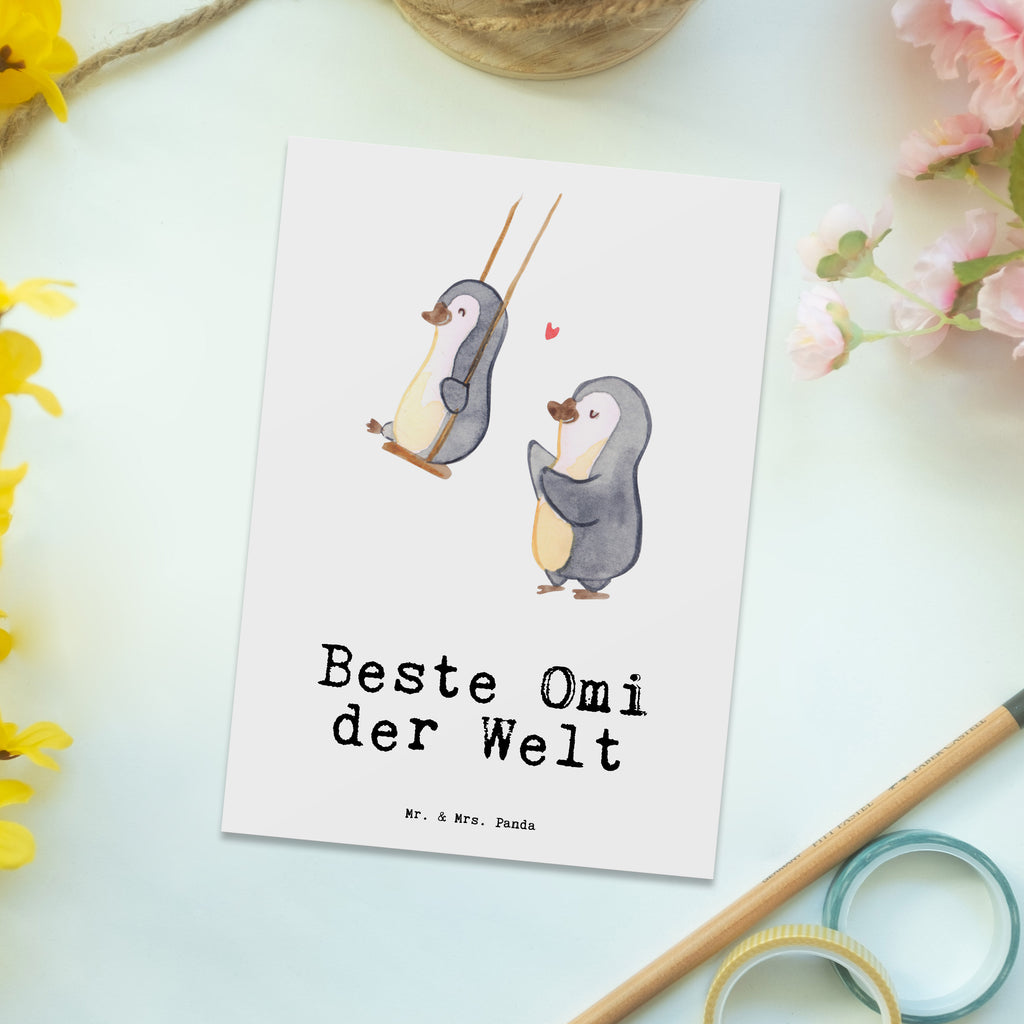 Postkarte Pinguin Beste Omi der Welt Postkarte, Karte, Geschenkkarte, Grußkarte, Einladung, Ansichtskarte, Geburtstagskarte, Einladungskarte, Dankeskarte, Ansichtskarten, Einladung Geburtstag, Einladungskarten Geburtstag, für, Dankeschön, Geschenk, Schenken, Geburtstag, Geburtstagsgeschenk, Geschenkidee, Danke, Bedanken, Mitbringsel, Freude machen, Geschenktipp, Großmutter, Oma, Omi, Großpapa, Großmama, Enkel, Enkelin, Enkelkind, Kleinigkeit, Ommi, Omma, Bester