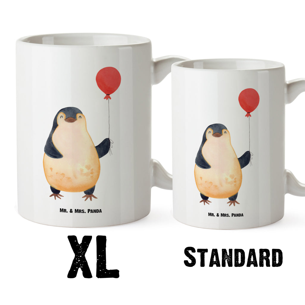 XL Tasse Pinguin Luftballon XL Tasse, Große Tasse, Grosse Kaffeetasse, XL Becher, XL Teetasse, spülmaschinenfest, Jumbo Tasse, Groß, Pinguin, Pinguine, Luftballon, Tagträume, Lebenslust, Geschenk Freundin, Geschenkidee, beste Freundin, Motivation, Neustart, neues Leben, Liebe, Glück