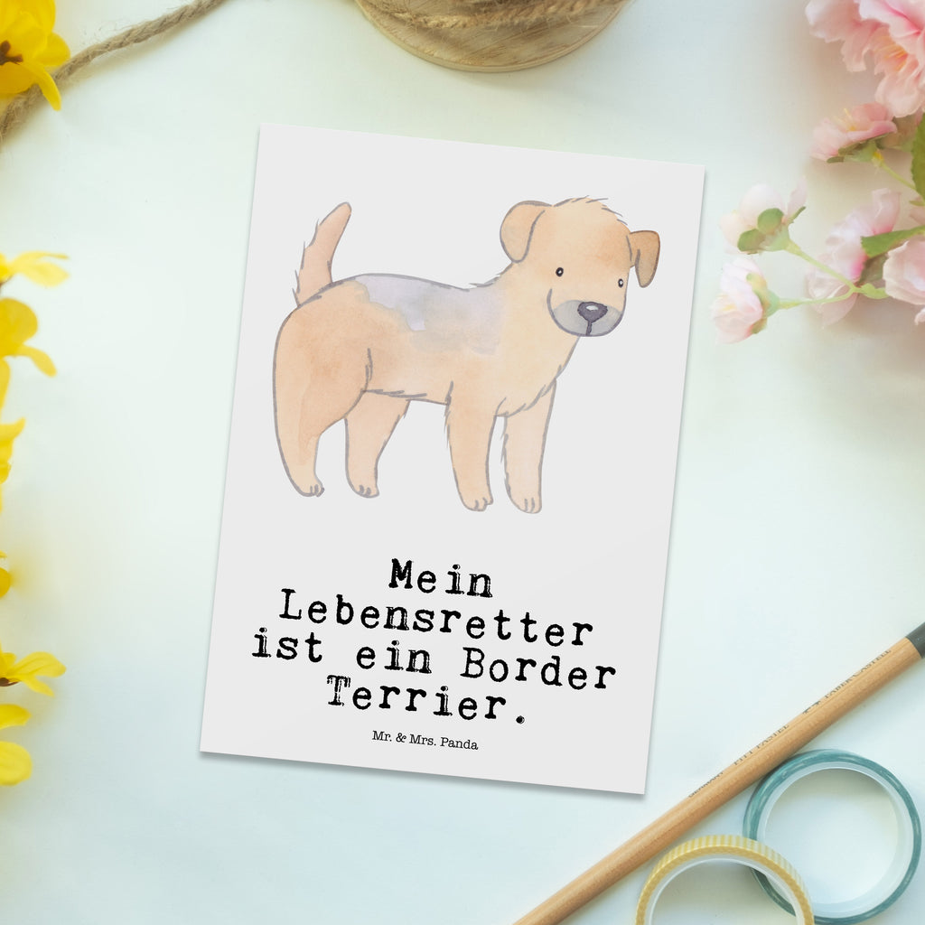 Postkarte Border Terrier Lebensretter Postkarte, Karte, Geschenkkarte, Grußkarte, Einladung, Ansichtskarte, Geburtstagskarte, Einladungskarte, Dankeskarte, Ansichtskarten, Einladung Geburtstag, Einladungskarten Geburtstag, Hund, Hunderasse, Rassehund, Hundebesitzer, Geschenk, Tierfreund, Schenken, Welpe, Border Terrier