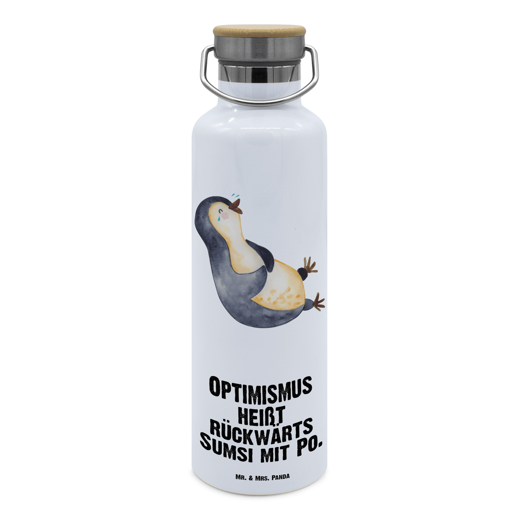 Trinkflasche Pinguin Lachen Thermosflasche, Isolierflasche, Edelstahl, Trinkflasche, isoliert, Wamrhaltefunktion, Sportflasche, Flasche zum Sport, Sportlerflasche, Pinguin, Pinguine, lustiger Spruch, Optimismus, Fröhlich, Lachen, Humor, Fröhlichkeit