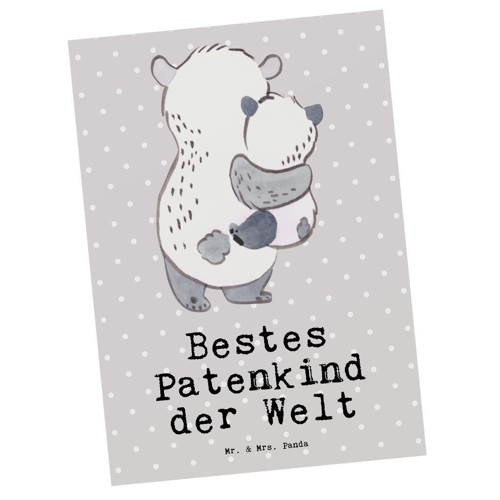 Postkarte Panda Bestes Patenkind der Welt Postkarte, Karte, Geschenkkarte, Grußkarte, Einladung, Ansichtskarte, Geburtstagskarte, Einladungskarte, Dankeskarte, Ansichtskarten, Einladung Geburtstag, Einladungskarten Geburtstag, für, Dankeschön, Geschenk, Schenken, Geburtstag, Geburtstagsgeschenk, Geschenkidee, Danke, Bedanken, Mitbringsel, Freude machen, Geschenktipp, Patenkind, Paten Kind, Pate, Taufe, Taufgeschenk, Patenonkel, Patentante, Tauffeier, Täufling, Nichte, Neffe