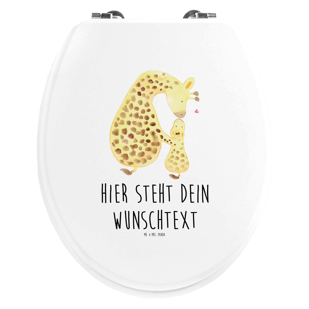 Personalisierter WC Sitz Motiv Giraffe mit Kind Personalisierte Klobrille, Personalisierter Klodeckel, Personalisierter Toilettendeckel, Personalisierter WC-Sitz, Toilettendeckel mit Namen, WC Sitz mit Namen, Afrika, Wildtiere, Giraffe, Kind, Mutter, Mama, Tochter, Sohn, Lieblingsmensch