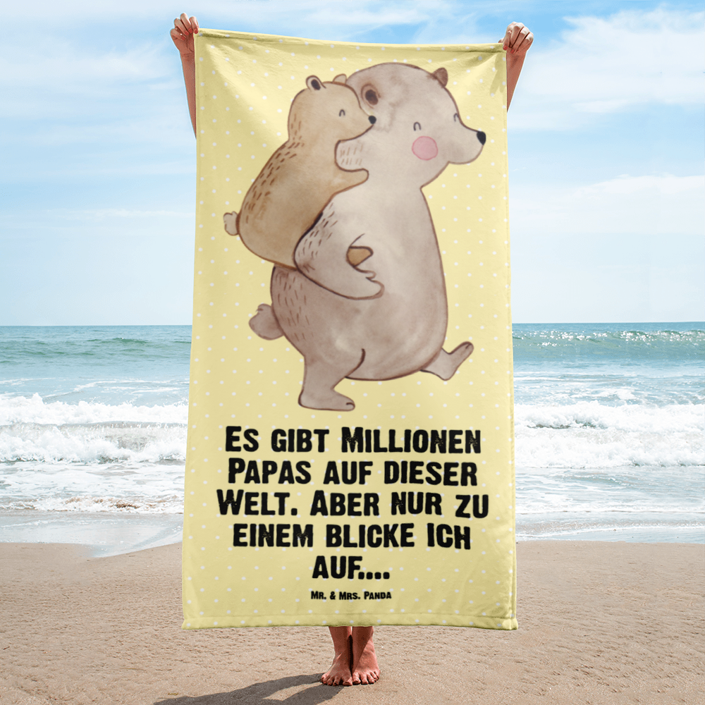 XL Badehandtuch Papa Bär Handtuch, Badetuch, Duschtuch, Strandtuch, Saunatuch, Familie, Vatertag, Muttertag, Bruder, Schwester, Mama, Papa, Oma, Opa, Geschenk, Vater, Papi, Vati, Onkel, Geburtstag