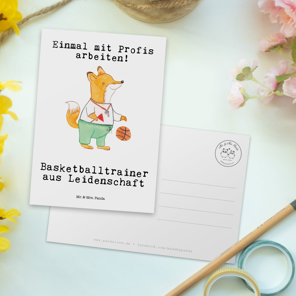 Postkarte Basketballtrainer aus Leidenschaft Postkarte, Karte, Geschenkkarte, Grußkarte, Einladung, Ansichtskarte, Geburtstagskarte, Einladungskarte, Dankeskarte, Ansichtskarten, Einladung Geburtstag, Einladungskarten Geburtstag, Beruf, Ausbildung, Jubiläum, Abschied, Rente, Kollege, Kollegin, Geschenk, Schenken, Arbeitskollege, Mitarbeiter, Firma, Danke, Dankeschön, Basketballtrainer, Basketball, Sport, Ballsport, Basketballcoach, Basketballer, Verein