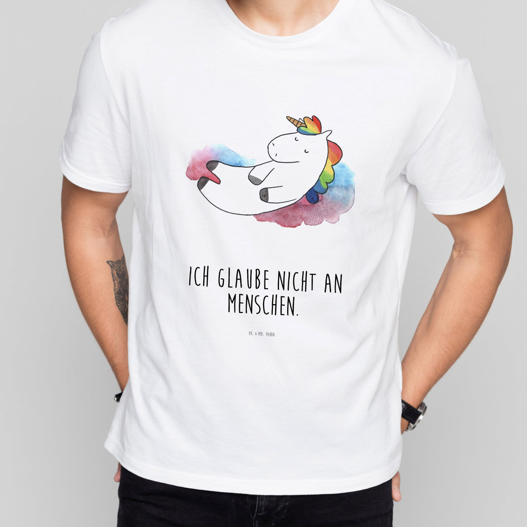 T-Shirt Standard Einhorn Wolke 7 T-Shirt, Shirt, Tshirt, Lustiges T-Shirt, T-Shirt mit Spruch, Party, Junggesellenabschied, Jubiläum, Geburstag, Herrn, Damen, Männer, Frauen, Schlafshirt, Nachthemd, Sprüche, Einhorn, Einhörner, Einhorn Deko, Pegasus, Unicorn, verliebt, Menschen, witzig, lustig, Geschenk, Glaube, Realität, Lächeln