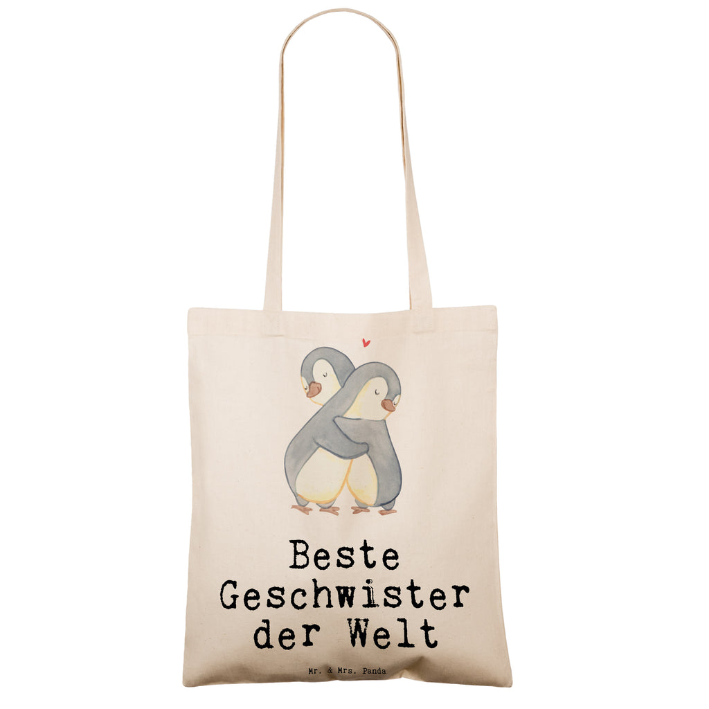 Tragetasche Pinguin Beste Geschwister der Welt Beuteltasche, Beutel, Einkaufstasche, Jutebeutel, Stoffbeutel, Tasche, Shopper, Umhängetasche, Strandtasche, Schultertasche, Stofftasche, Tragetasche, Badetasche, Jutetasche, Einkaufstüte, Laptoptasche, für, Dankeschön, Geschenk, Schenken, Geburtstag, Geburtstagsgeschenk, Geschenkidee, Danke, Bedanken, Mitbringsel, Freude machen, Geschenktipp, Geschwister, Geschwisterchen, Bruder, Schwester, Schwestern, Brüder, Familie, Nachwuchs