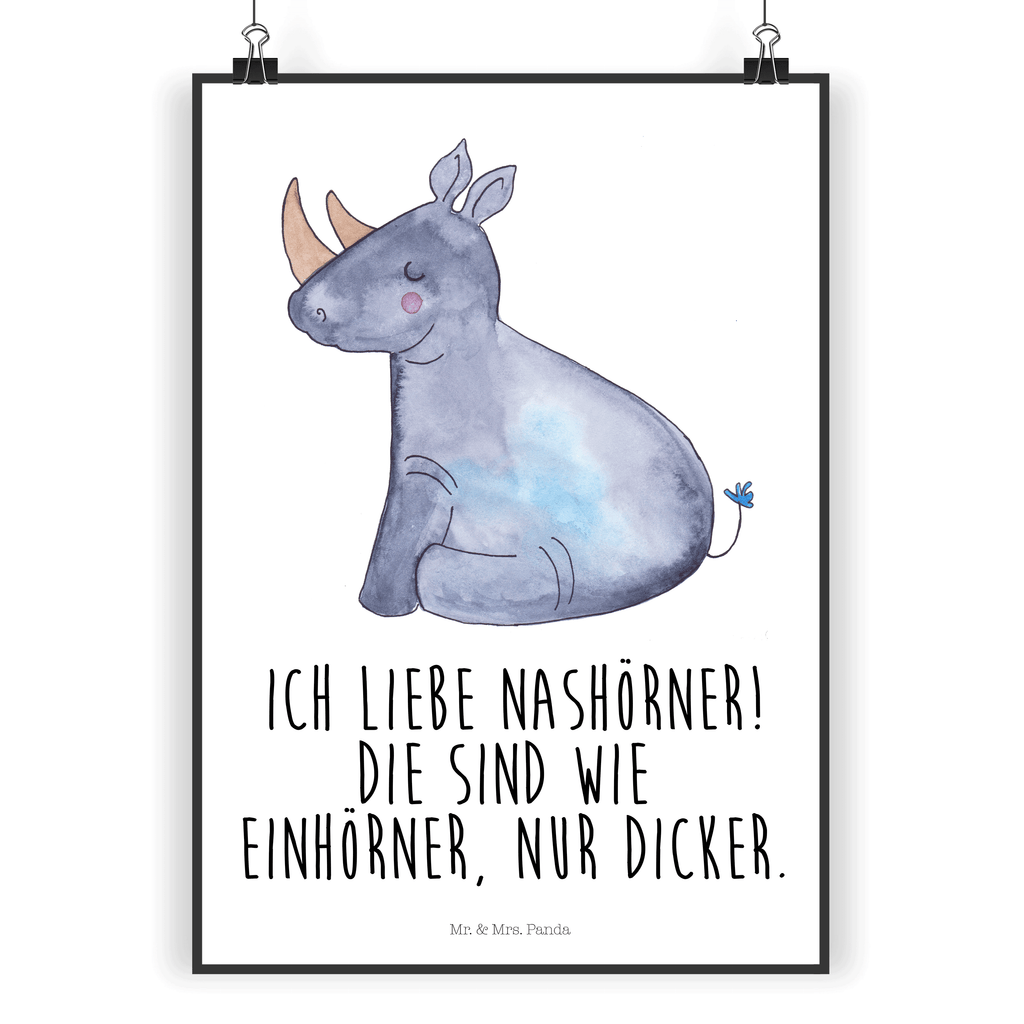 Poster Einhorn Nashorn Poster, Wandposter, Bild, Wanddeko, Küchenposter, Kinderposter, Wanddeko Bild, Raumdekoration, Wanddekoration, Handgemaltes Poster, Mr. & Mrs. Panda Poster, Designposter, Kunstdruck, Posterdruck, Einhorn, Einhörner, Einhorn Deko, Pegasus, Unicorn, Regenbogen, witzig, lustig, Zoo, Glitzer, Einhornpower, Erwachsenwerden, Nashorn, Nashörner